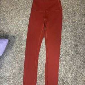 Lululemon Studio Leggings - Rust Orange